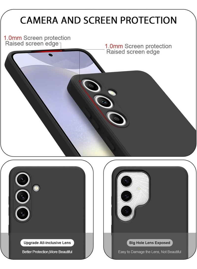 جراب سيليكون لهاتف سامسونج جالاكسي S26 5G، غطاء نحيف مقاوم للصدمات مع بطانة قماشية، ظهر مرن وناعم، جراب حماية نحيف لهاتف سامسونج جالاكسي S26 - Image 2